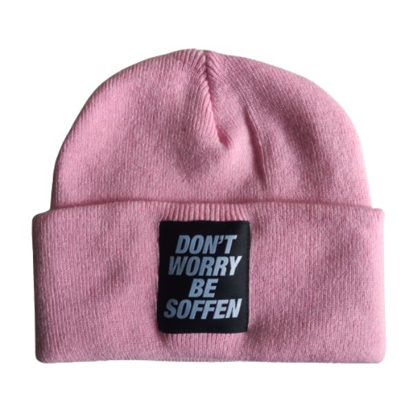  DON'T WORRY BE SOFFEN Mütze Rosa