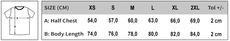Oversized-Shirt-Grossentabelle